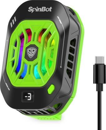 SpinBot IceDot Neo semi-conductor based Mobile Cooler with Temperature Display|RGB Light  Gaming Accessory Kit??(Black, For Android, iOS)